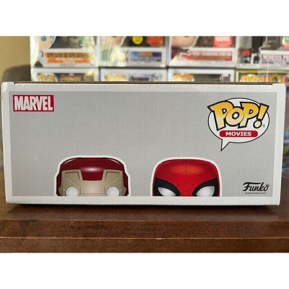 Funko Pop! Iron Man Spider-Man 2 Pack Spider-Man Homecoming Target Exclusive - Picture 6 of 7